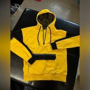 Women’s brand new bright yellow hoodie sweatshirt size small extra small